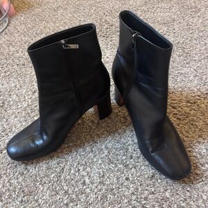 Marc Fisher Black Heeled Boots